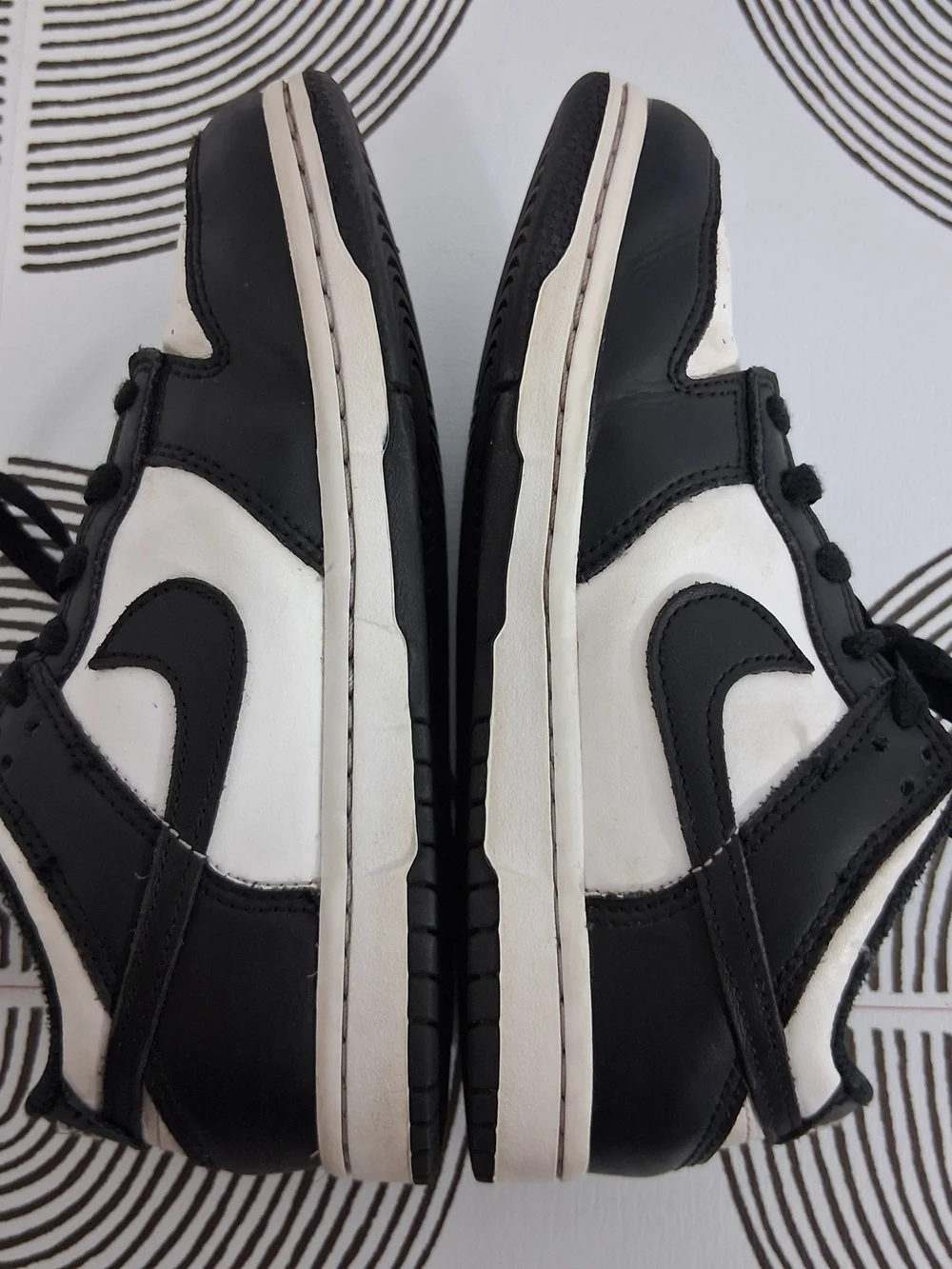 Nike Dunk Low Retro Youth 1.5 White/Black Panda Lace Up Sneakers (CW1588-100)